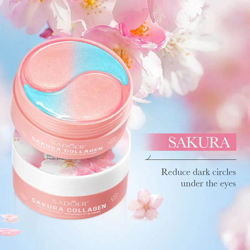 60pcs Sakura Collagen Eye Mask - Collagen Under Eye Patches 评论和价格