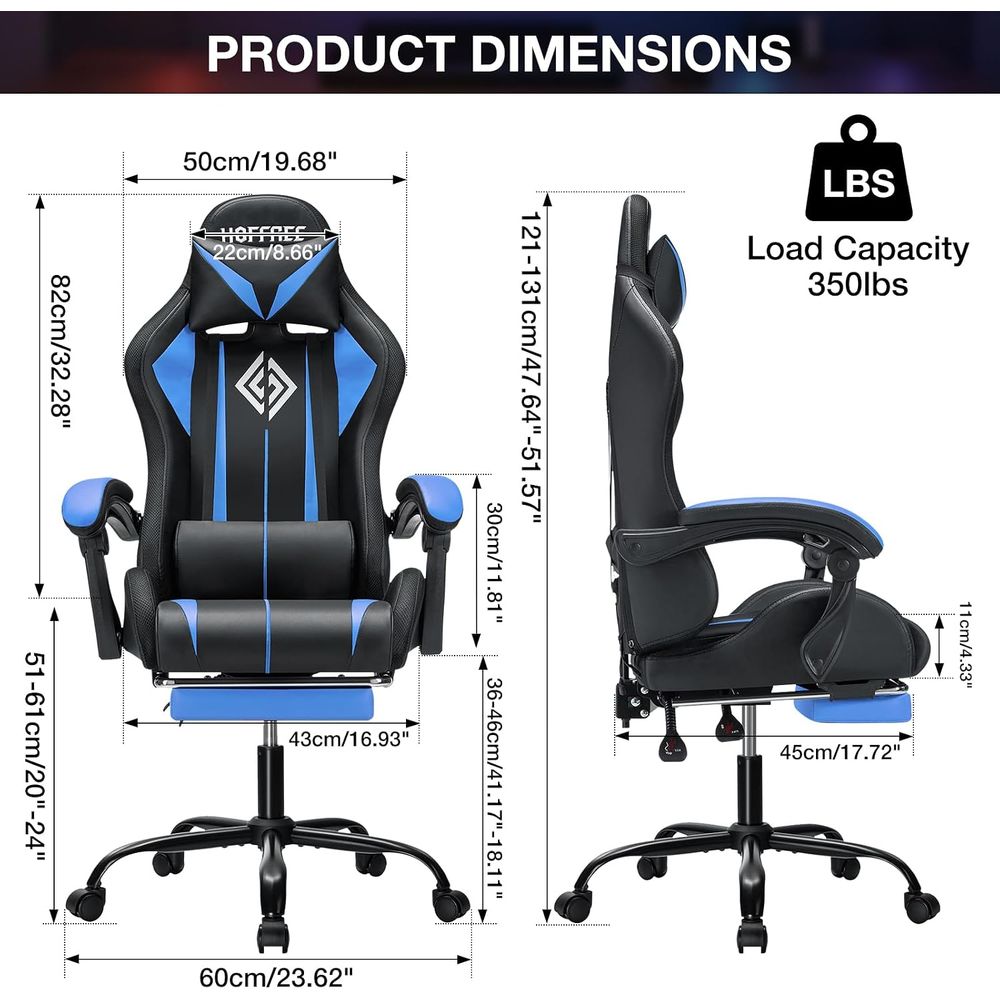LED Gaming Chair with Massage  - Massage 评论和价格