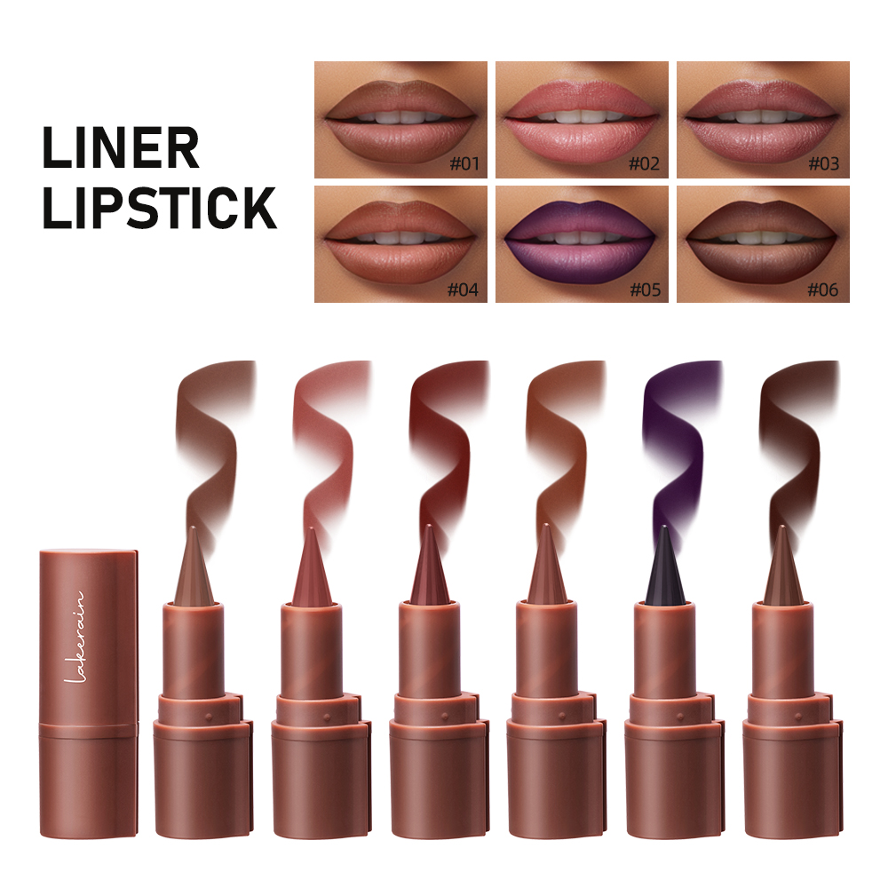 Lakerain Lip Liner Matte Black - Matte Velvet Lip Tint Long Lasting 评论和价格